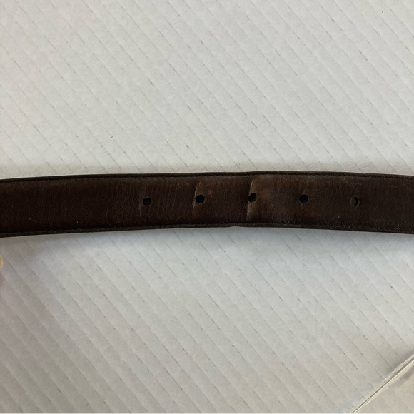 Coach Cowhide / Leather Solid Brass Belt Size 42 - Picture 7 of 13